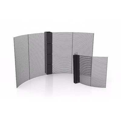 kopen P7.8-7.82mm Reclame Doorzichtig LED-display paneel Glas Venster TV gordijn online manufacture