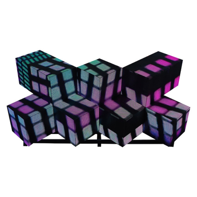 kopen Crystal Shaped P4mm Creative LED Screen, 3D Video DJ Booth Screen online manufacture