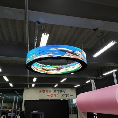 kopen Gekrompen commercieel LED-scherm flexibel 1,5 mm voor kunstmuseum online manufacture